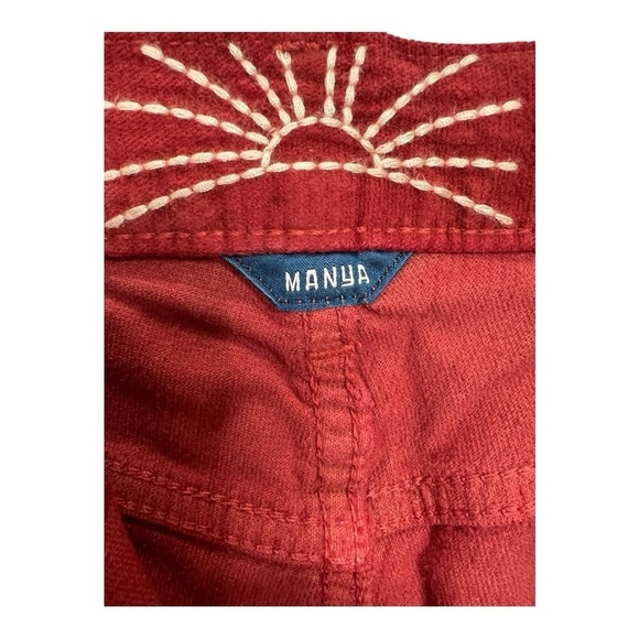 Daily Blue by Adriano Goldschmied Burgundy Corduroy Velvet Pants Size 26 Swing - Picture 6 of 16